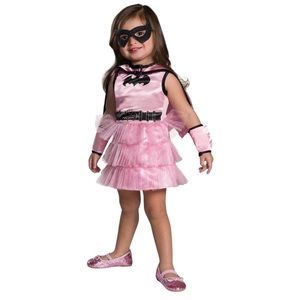 🎃NWT DC Batgirl Pink Costume Set  Toddler 3T 4T